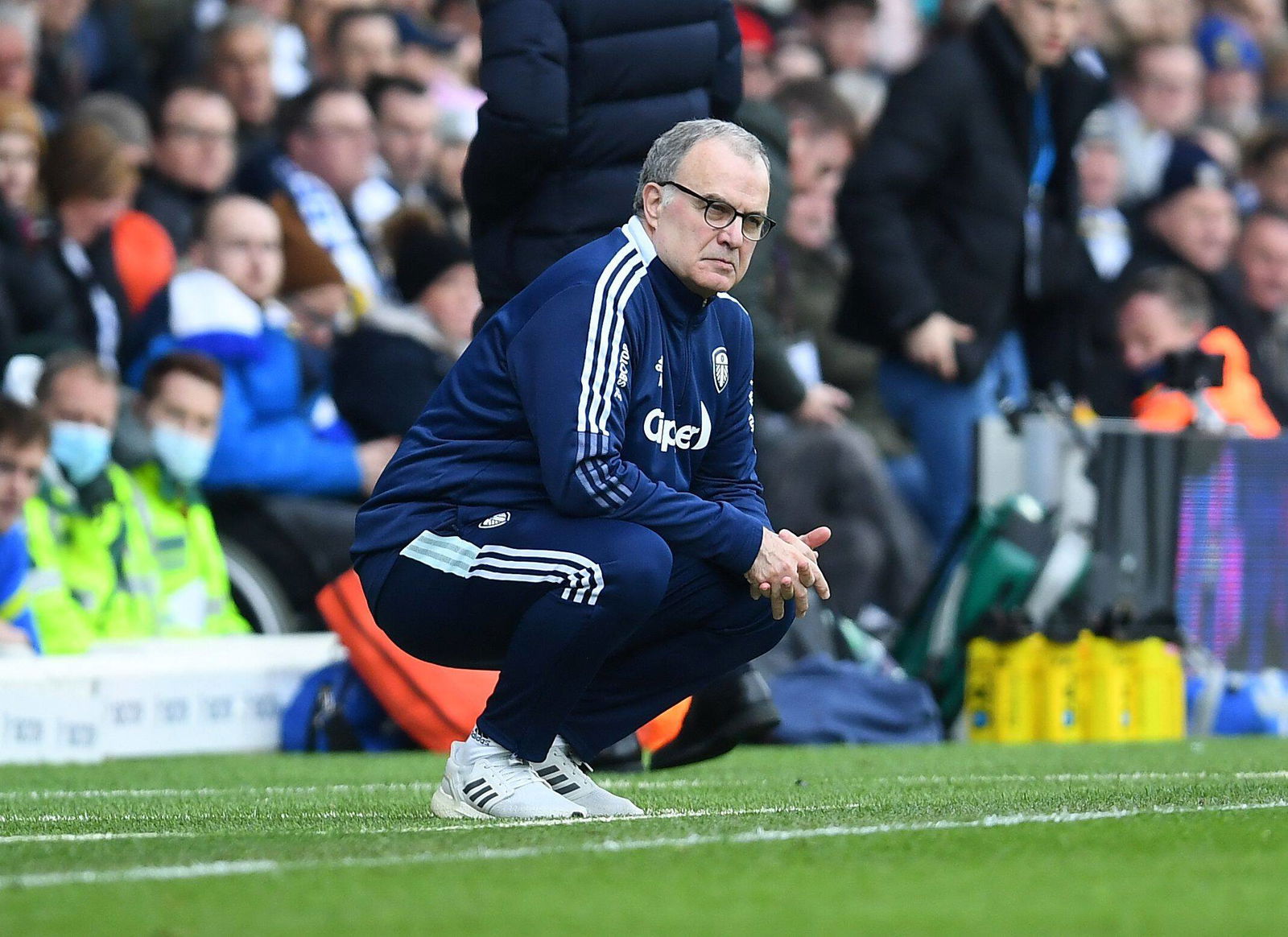 Marcelo Bielsa in a match with Leeds United