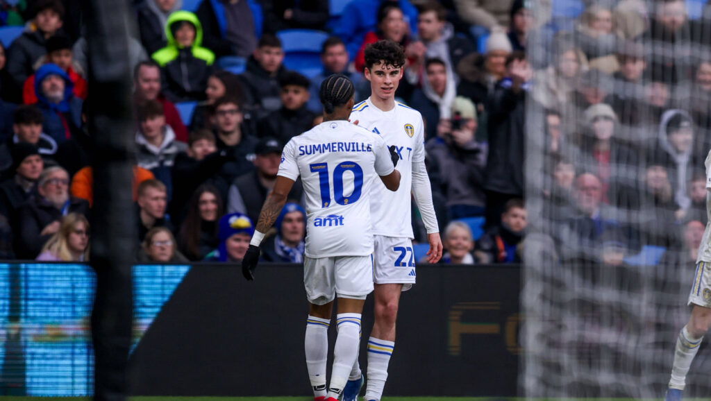 Departing Leeds United players Archie Gray and Crysencio Summerville.