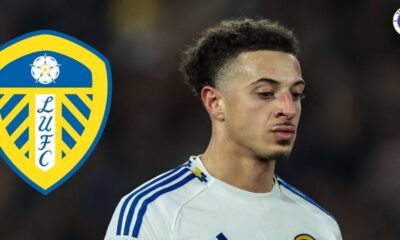 Leeds United player Ethan Ampadu, Leeds United badge