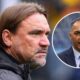 Leeds United manager Daniel Farke, Leeds chairman Paraag Marathe.