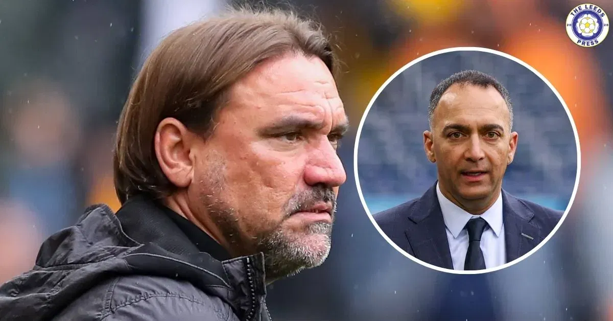 Leeds United manager Daniel Farke, Leeds chairman Paraag Marathe.