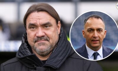Leeds United manager Daniel Farke, Leeds chairman Paraag Marathe
